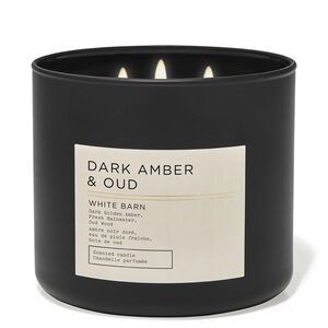 Bath & Body Works - Dark Amber & Oud - 3-Wick Candle